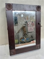 Hanging jewelry mirror 10x14