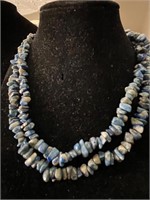 Vintage genuine lapis stone Necklace