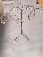 Metal candle holder tree