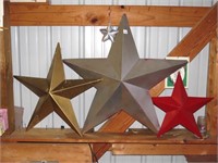Group of Metal Decorative Stars - Largest