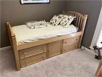 Nice Twin Bed Set W/ Storage Underneath