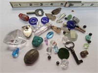 Mixed Lot Crystal's, Beads, Keys, Arrow Head