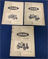 lot of 3 Case Parts Catalogs,130,180,220,155