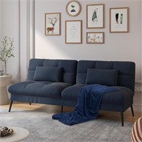 COMHOMA Convertible Futon Sofa Bed, 68â€³Fabric Fu