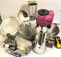 Lot of Kitchen Appliances Mixer Blender Corning