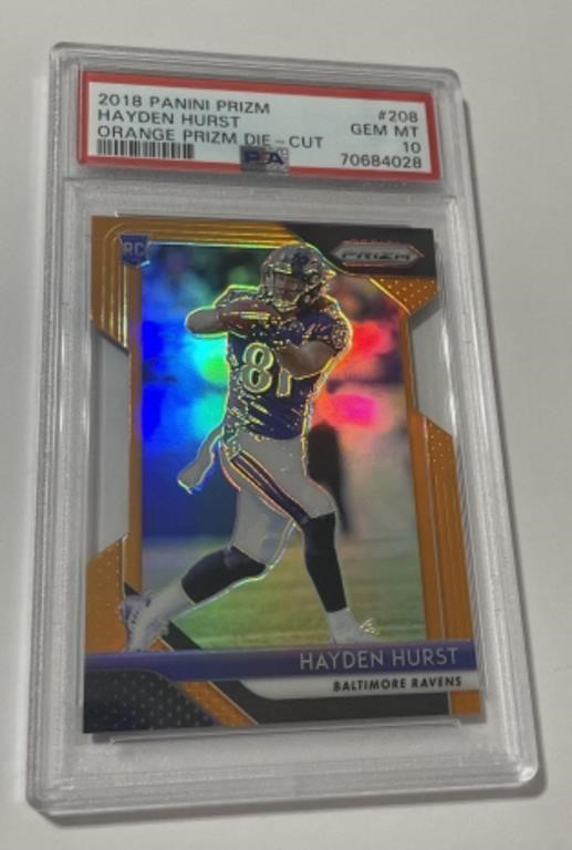 2018 Panini #208 Hayden Hurst PSA 10 /249 Sports