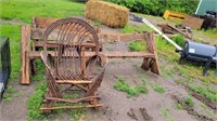 (3) Cedar Wood Benches, Rocker Chair