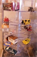 Die cast cars truck and bank