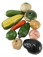 Lot of Handmade Ceramic Vegetables