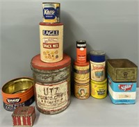 Tin Advertising Cans Lot Collection
