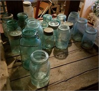 Assorted Glass Canning Jars