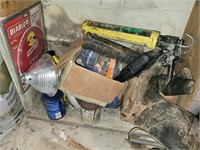 Under Shelf Contents - Caulk Guns, Saw Blade More