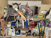 Shelf Contents - Brushes, Caulk Guns & More