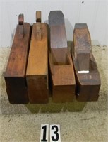 4 – Wooden molding planes: unsigned 8 5/8”