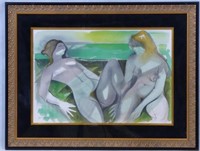 Camille Hilaire- Deux Femmes LE Signed Lithograph