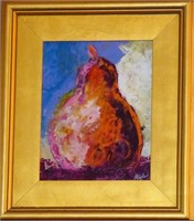 Claire McElveen- Pear Abstract Still Life Painting