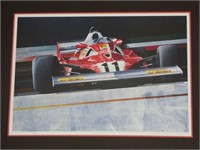 Jay Koka F1 "Ferrari 312 T2" Signed LE Lithograph