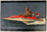 Arthur Ross- 1962 Jet Ski Original Concept Art