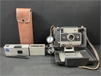 Polaroid and JCPenney Cameras with Cases
