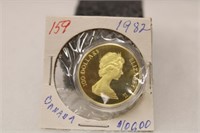 1982 Canada $100.00 Gold