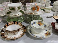 6 Assorted Teacups & Saucers