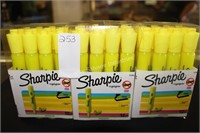 3-12ct sharpie highlighters (display area)