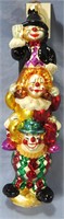 CHRISTOPHER RADKO CLOWN CHRISTMAS ORNAMENT