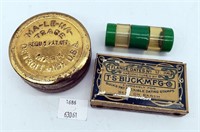General Store Tins Buck Mfg. Flange Date Stamps, M