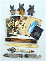 Collectibles Tin Type, Measuring Ruler, Postcards,