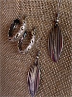 (2) Pairs of Sterling Silver Earrings