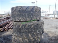 Set of 4 Skid Steer Tires 12-16.5