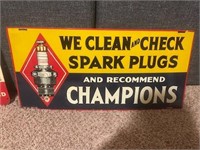 Champion Spark Plugs Vintage Sign