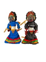 2- Traditional Double-Sided Nepal  Marionettes