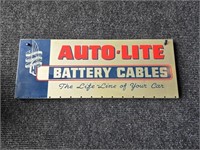 Auto-Lite Battery Cables Vintage Sign