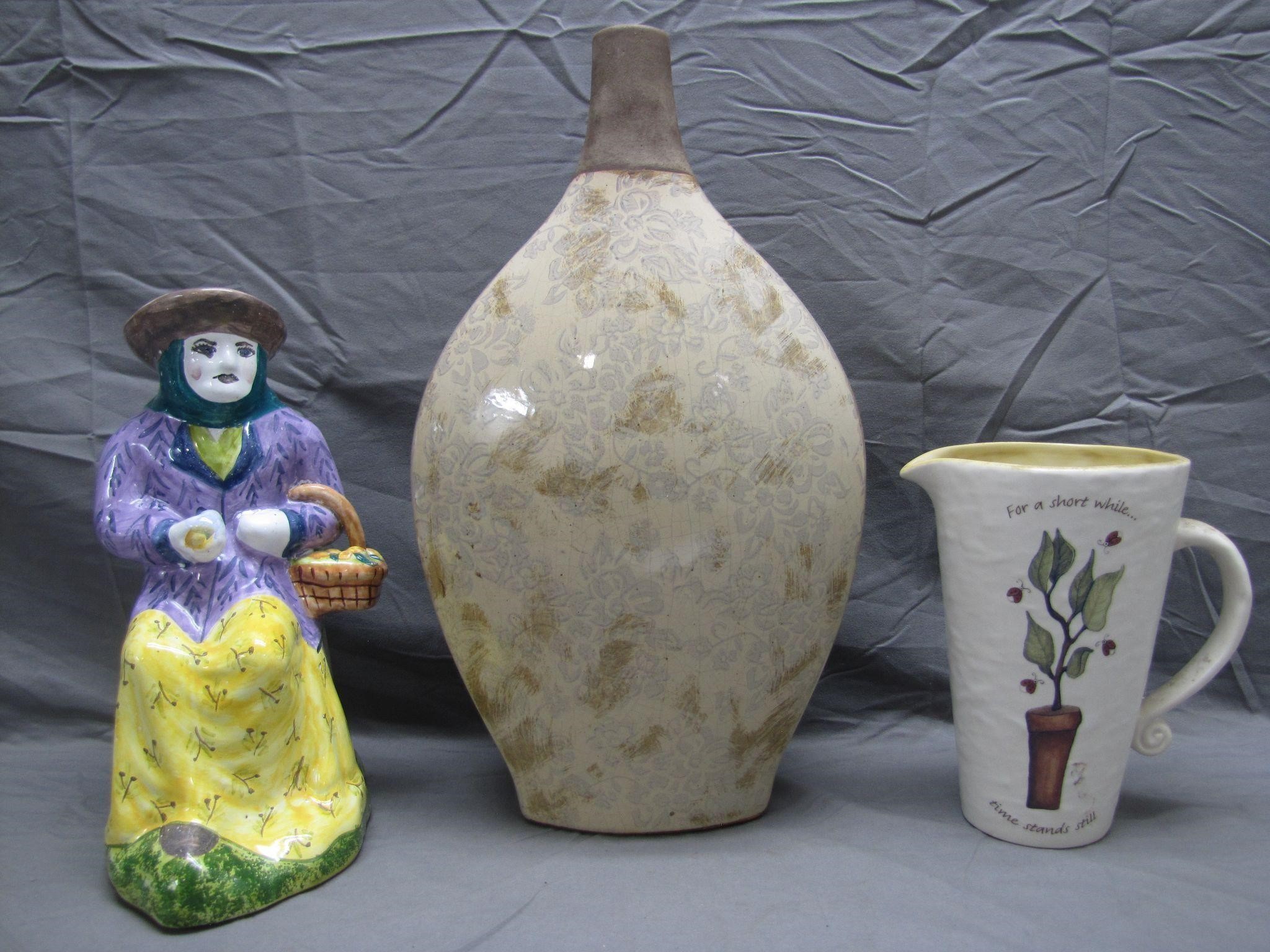 Lot of 3 Unique Ceramic Vases