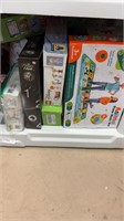 Misc toys/items on shelf