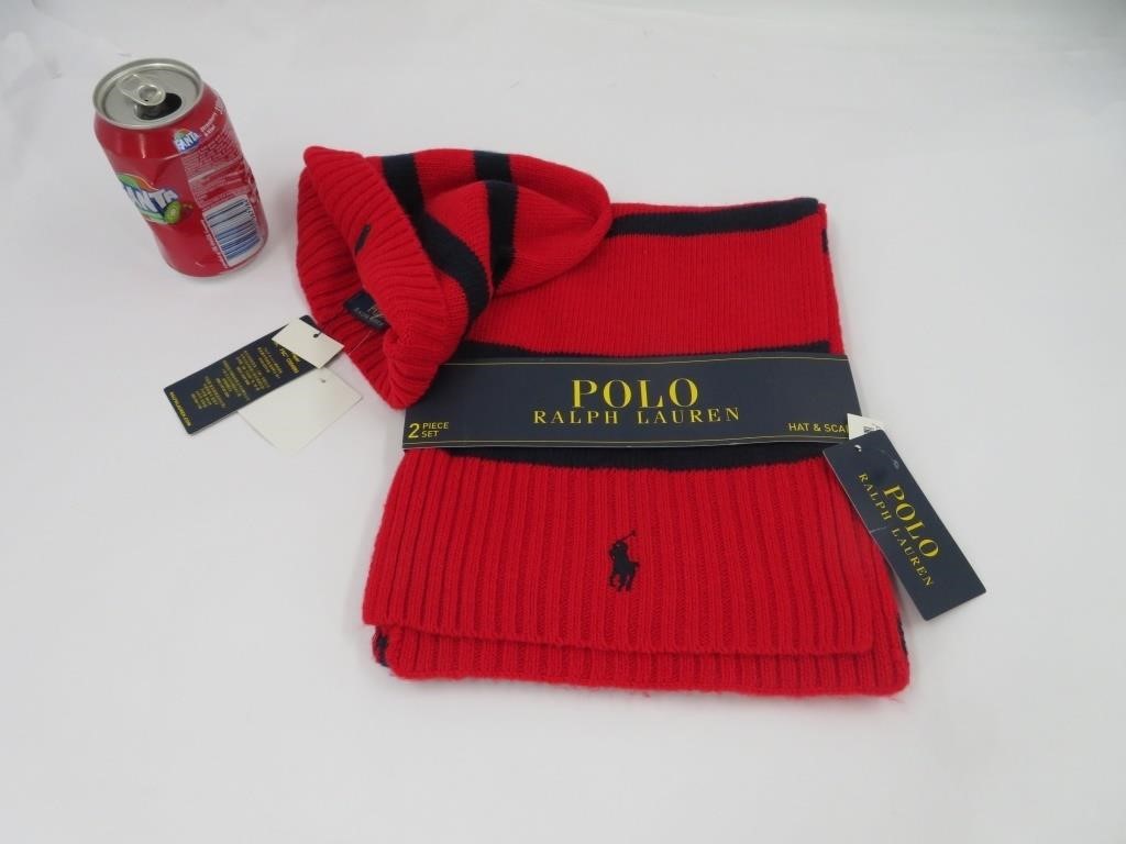 Polo Ralph Lauren , ensemble de foulards et tuque