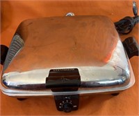 Vintage Westinghouse SGWB 521 Chrome Waffle Iron