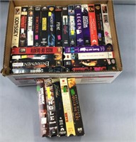 Box of vhs tapes