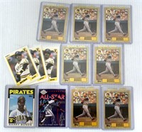 12 Barry Bonds Cards w 7 - '87 Rookies & Traded