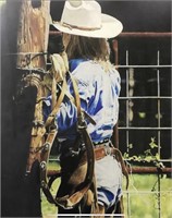 RODEO COWGIRL PRINT BY DEREK COCICH