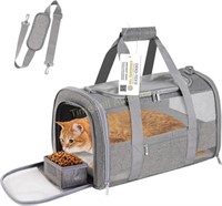 CUSSIOU Pet Carrier  Soft-Sided  Grey