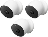 Google Nest Cam 3 Pack Indoor/Outdoor Wire Free