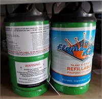 (2) Refillable Propane Cylinders