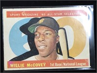 1960 WILLIE MCCOVEY AS ROOKIE TOPPS #554