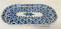 Blue and White Tea Serving Dish by Bombay