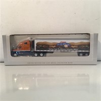 TRACTOR TRAILER  DIE CAST BANK