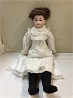 Vintage Doll w/porcelain head and Cloth Body