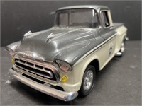 1957 Chevy Half-ton Coin Bank with key. Die-cast