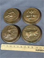 Four copper molds